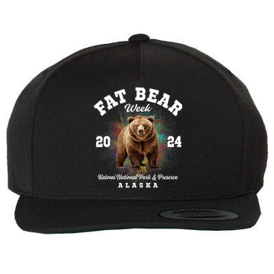 Fat Bear Week 2024 Katmai National Park And Preserve Alaska Wool Snapback Cap