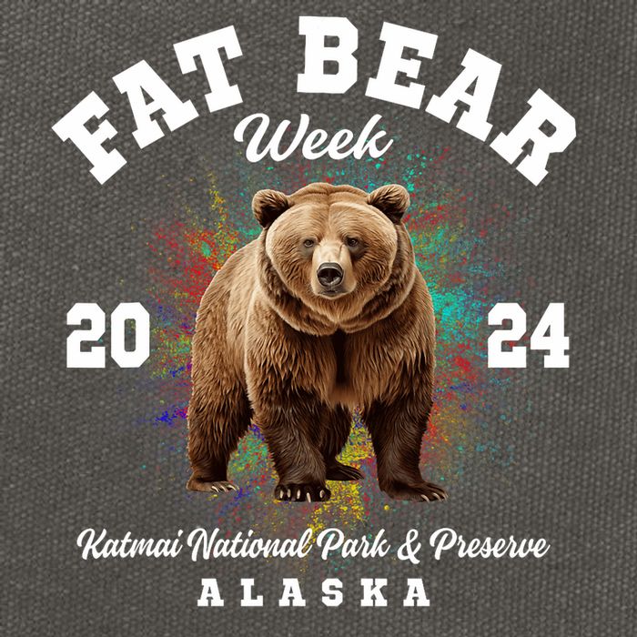 Fat Bear Week 2024 Katmai National Park And Preserve Alaska Cotton Canvas Backpack