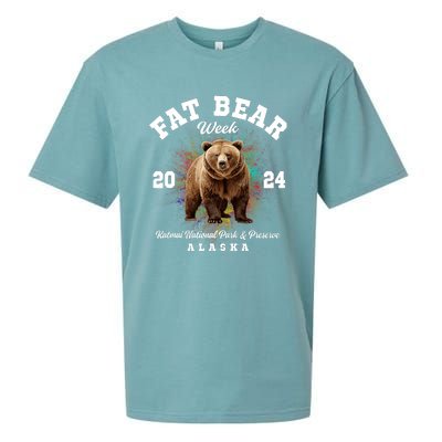 Fat Bear Week 2024 Katmai National Park And Preserve Alaska Sueded Cloud Jersey T-Shirt