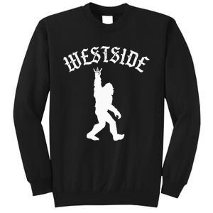 Funny Bigfoot Westside Hand Sign For California West Coast Sweatshirt