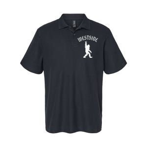 Funny Bigfoot Westside Hand Sign For California West Coast Softstyle Adult Sport Polo