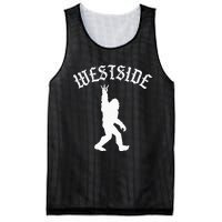 Funny Bigfoot Westside Hand Sign For California West Coast Mesh Reversible Basketball Jersey Tank