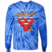 Funny Balls Wet Beer Pong Ing Frat Cool Gift Gift Tie-Dye Long Sleeve Shirt