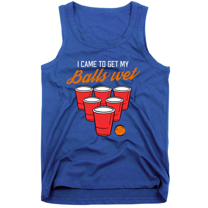 Funny Balls Wet Beer Pong Ing Frat Cool Gift Gift Tank Top