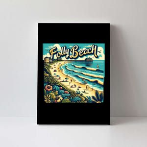 Folly Beach Watercolor Fun Summer Canvas