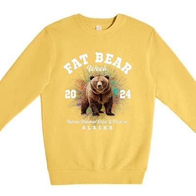 Fat Bear Week 2024 Katmai National Park Premium Crewneck Sweatshirt