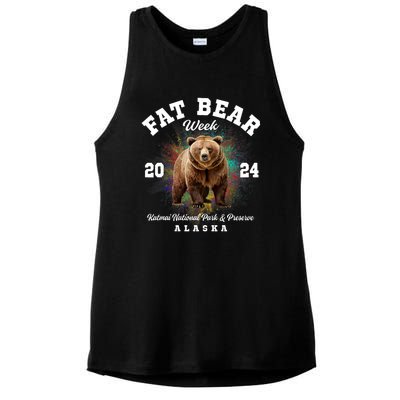 Fat Bear Week 2024 Katmai National Park Ladies PosiCharge Tri-Blend Wicking Tank