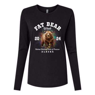 Fat Bear Week 2024 Katmai National Park Womens Cotton Relaxed Long Sleeve T-Shirt