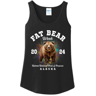 Fat Bear Week 2024 Katmai National Park Ladies Essential Tank