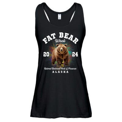 Fat Bear Week 2024 Katmai National Park Ladies Essential Flowy Tank