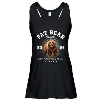 Fat Bear Week 2024 Katmai National Park Ladies Essential Flowy Tank