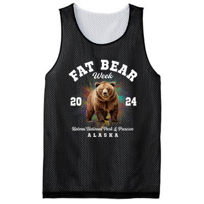 Fat Bear Week 2024 Katmai National Park Mesh Reversible Basketball Jersey Tank