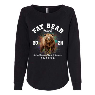 Fat Bear Week 2024 Katmai National Park Womens California Wash Sweatshirt