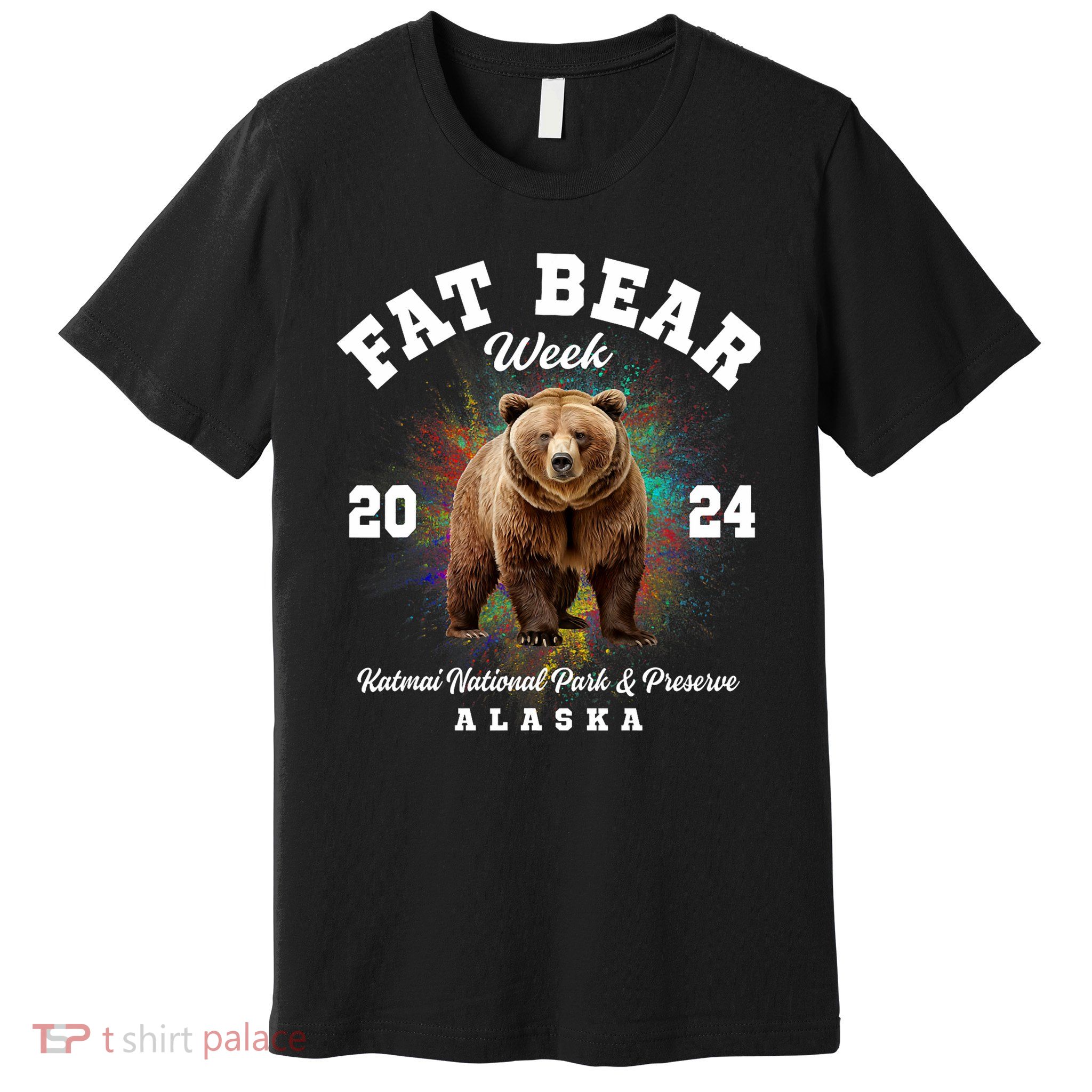 Fat Bear Week 2024 Katmai National Park Premium T-Shirt