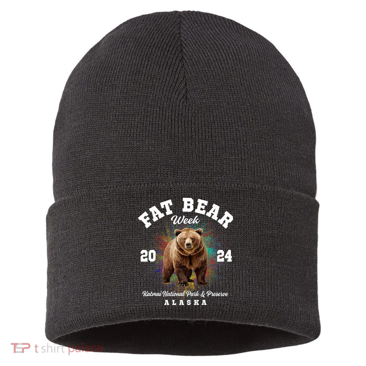 Fat Bear Week 2024 Katmai National Park Sustainable Knit Beanie