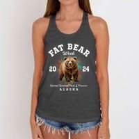 Fat Bear Week 2024 Katmai National Park Women's Knotted Racerback Tank