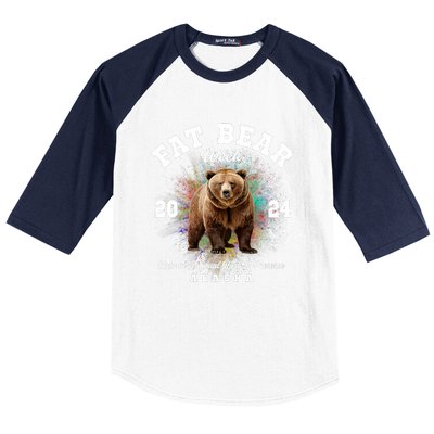 Fat Bear Week 2024 Katmai National Park Baseball Sleeve Shirt