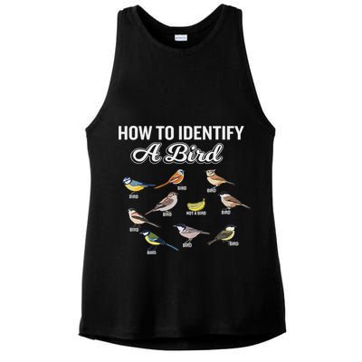 Funny Bird Watcher How To Identify A Bird Unique Birder Ladies PosiCharge Tri-Blend Wicking Tank