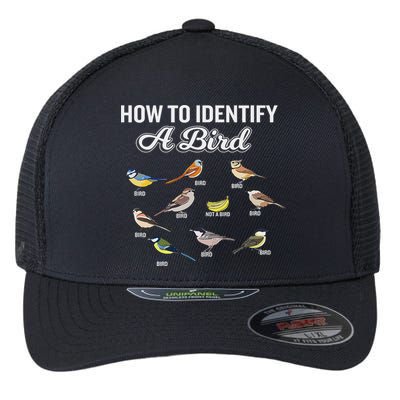 Funny Bird Watcher How To Identify A Bird Unique Birder Flexfit Unipanel Trucker Cap