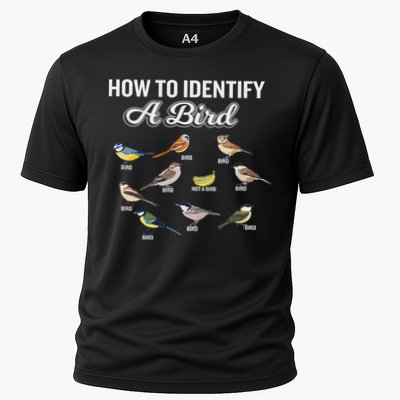 Funny Bird Watcher How To Identify A Bird Unique Birder Cooling Performance Crew T-Shirt