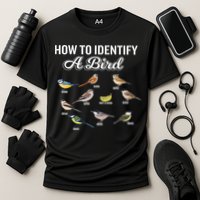 Funny Bird Watcher How To Identify A Bird Unique Birder Performance Shirt