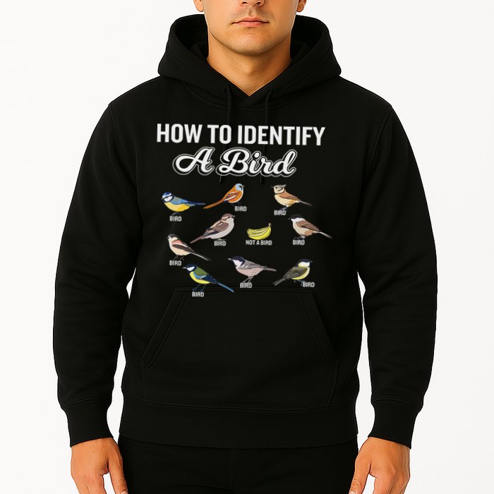 Funny Bird Watcher How To Identify A Bird Unique Birder Hoodie