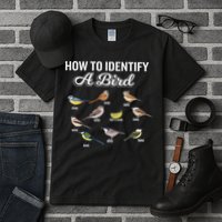 Funny Bird Watcher How To Identify A Bird Unique Birder Tall T-Shirt