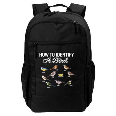 Funny Bird Watcher How To Identify A Bird Unique Birder Daily Commute Backpack