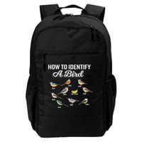 Funny Bird Watcher How To Identify A Bird Unique Birder Daily Commute Backpack