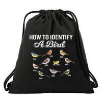 Funny Bird Watcher How To Identify A Bird Unique Birder Drawstring Bag
