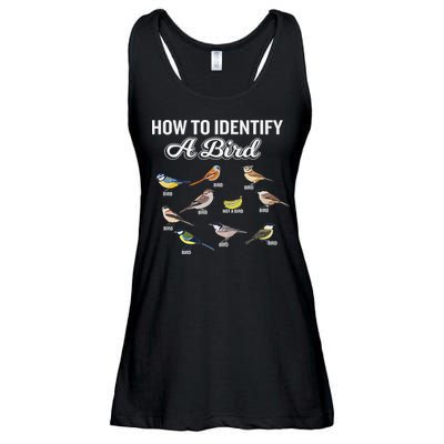 Funny Bird Watcher How To Identify A Bird Unique Birder Ladies Essential Flowy Tank