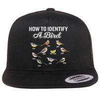 Funny Bird Watcher How To Identify A Bird Unique Birder Flat Bill Trucker Hat