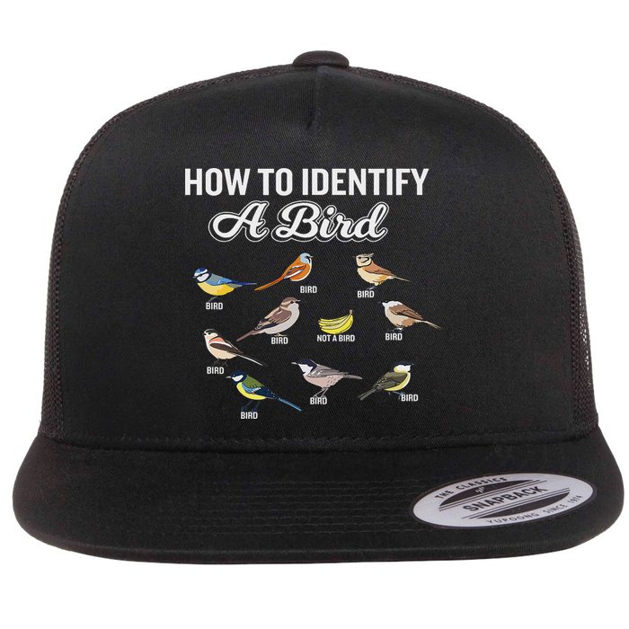 Funny Bird Watcher How To Identify A Bird Unique Birder Flat Bill Trucker Hat