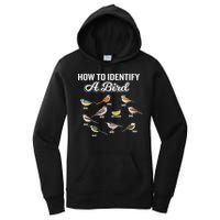 Funny Bird Watcher How To Identify A Bird Unique Birder Women's Pullover Hoodie