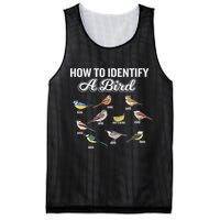 Funny Bird Watcher How To Identify A Bird Unique Birder Mesh Reversible Basketball Jersey Tank
