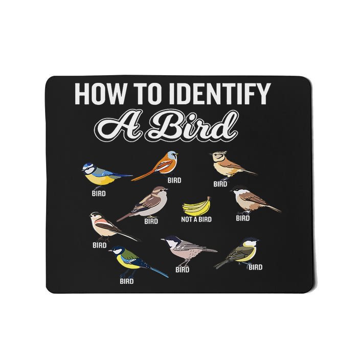Funny Bird Watcher How To Identify A Bird Unique Birder Mousepad