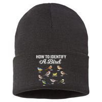 Funny Bird Watcher How To Identify A Bird Unique Birder Sustainable Knit Beanie
