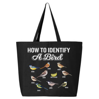 Funny Bird Watcher How To Identify A Bird Unique Birder 25L Jumbo Tote