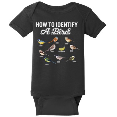 Funny Bird Watcher How To Identify A Bird Unique Birder Baby Bodysuit