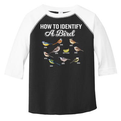 Funny Bird Watcher How To Identify A Bird Unique Birder Toddler Fine Jersey T-Shirt