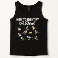 Funny Bird Watcher How To Identify A Bird Unique Birder Tank Top