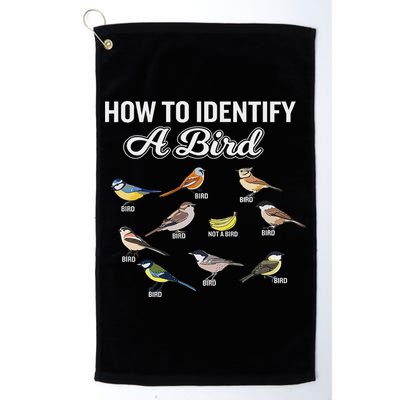 Funny Bird Watcher How To Identify A Bird Unique Birder Golf Towel