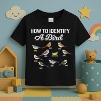 Funny Bird Watcher How To Identify A Bird Unique Birder Toddler T-Shirt