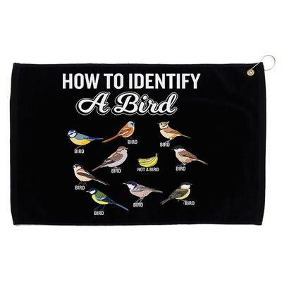 Funny Bird Watcher How To Identify A Bird Unique Birder Grommeted Golf Towel