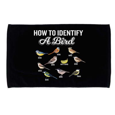 Funny Bird Watcher How To Identify A Bird Unique Birder Microfiber Hand Towel
