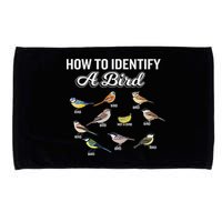 Funny Bird Watcher How To Identify A Bird Unique Birder Microfiber Hand Towel
