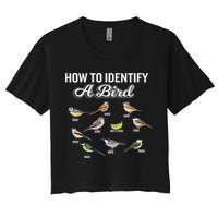 Funny Bird Watcher How To Identify A Bird Unique Birder Crop Top