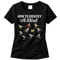 Funny Bird Watcher How To Identify A Bird Unique Birder Womens T-Shirt