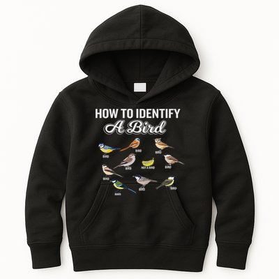 Funny Bird Watcher How To Identify A Bird Unique Birder Kids Hoodie