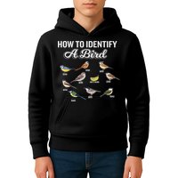 Funny Bird Watcher How To Identify A Bird Unique Birder Kids Hoodie
